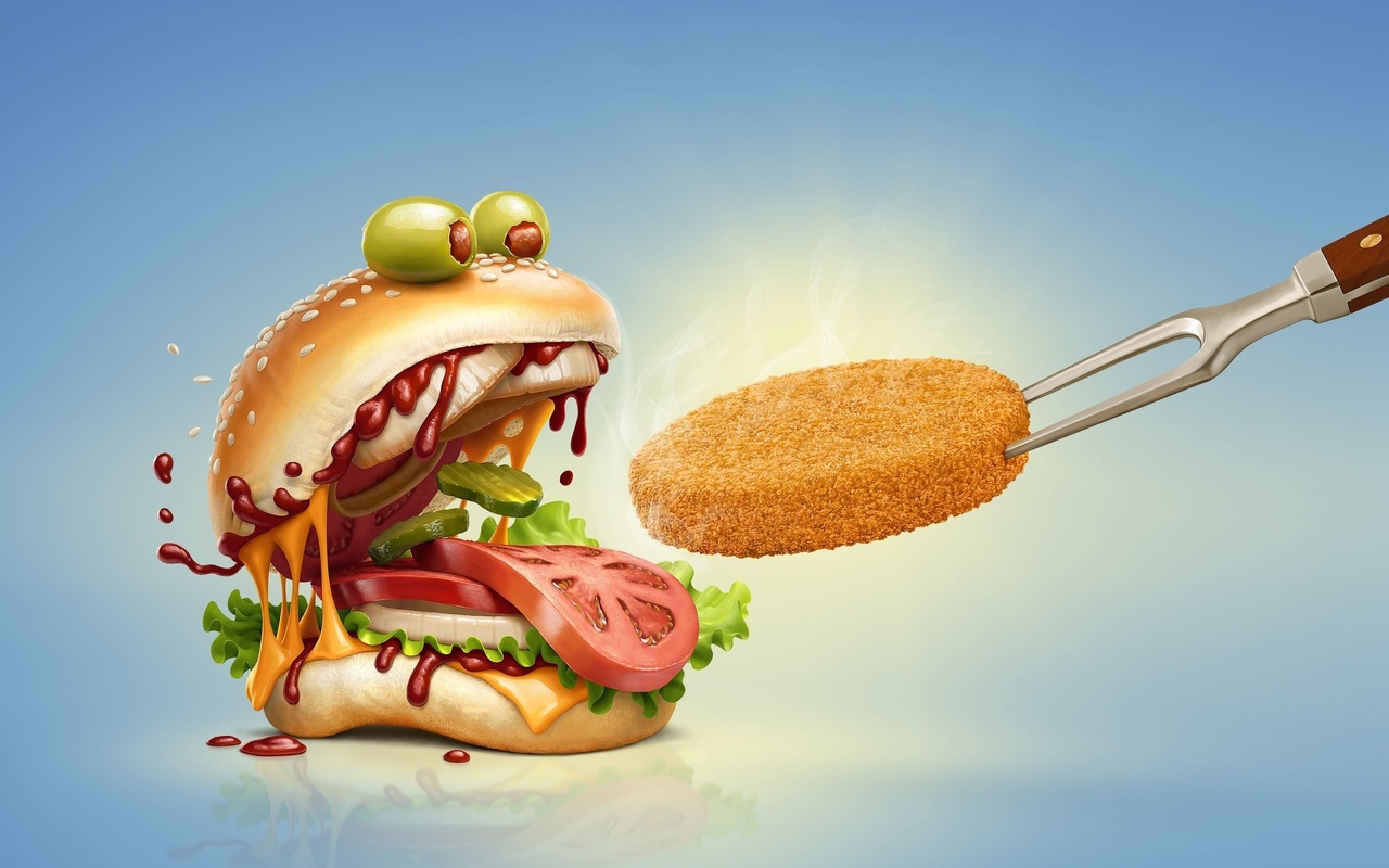 monster burger, fakieh chicken, creative advertising campaign