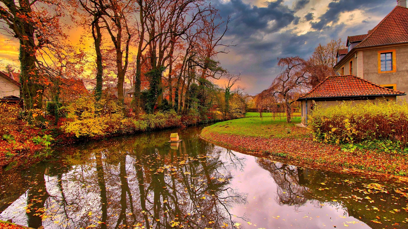 nature, autumn, north rhine-westphalia, werther, germany