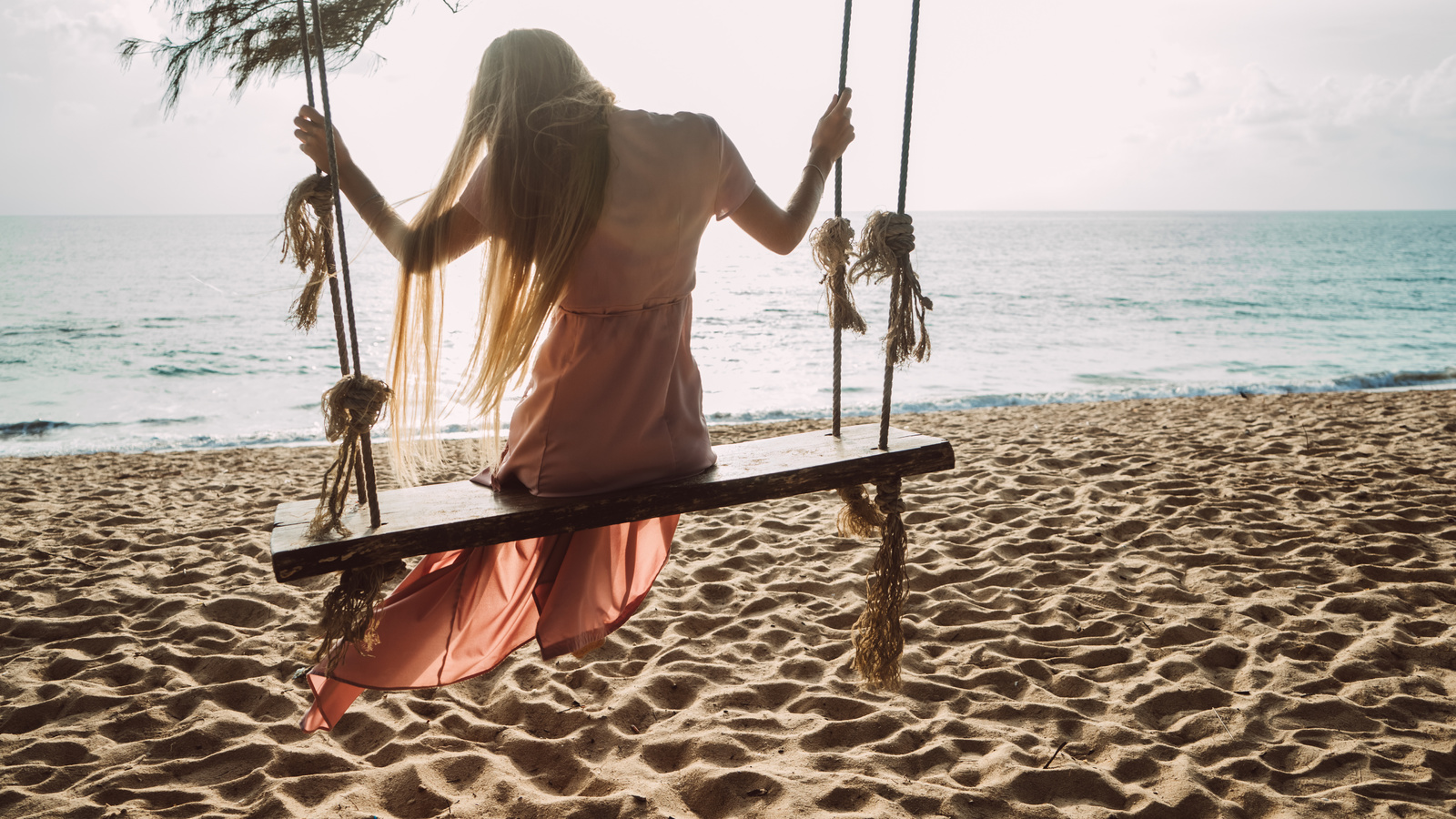 summer holiday, swing, sea