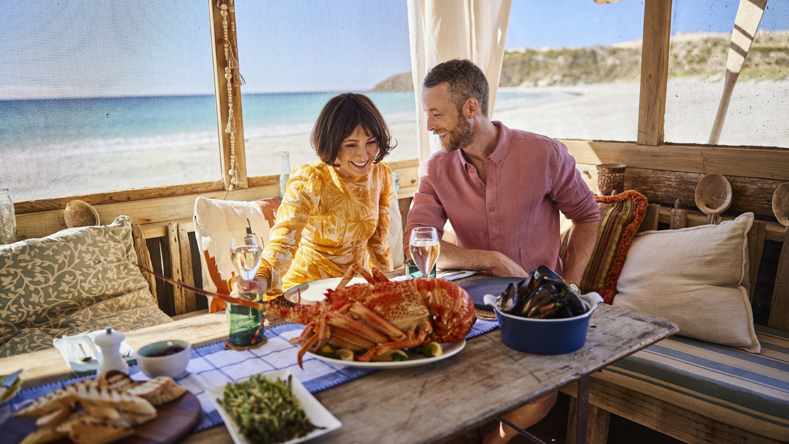 beach shack, kangaroo island, australia