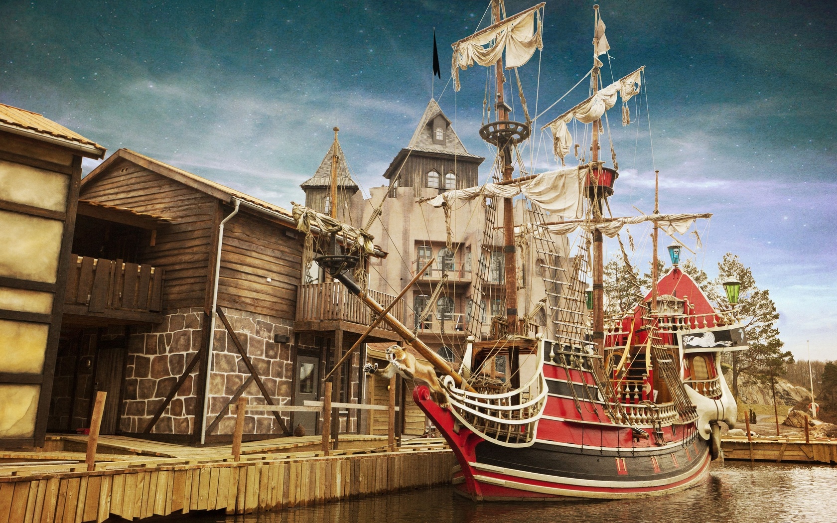 abra havn, pirate town, amusement park, norway