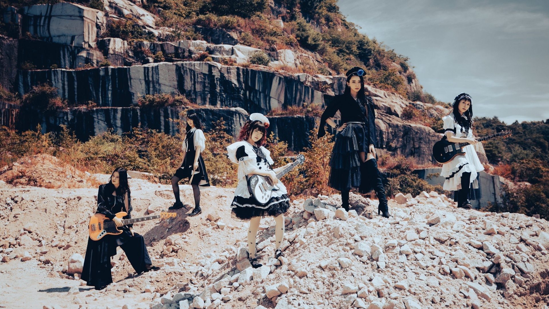 band-maid, japanese rock band, miku kobato, saiki atsumi, kanami tono, misa, akane hirose