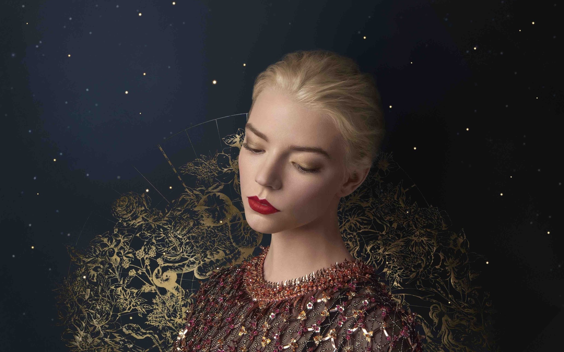 dior, anya taylor joy, dior holiday 2022 collection, atelier of dreams