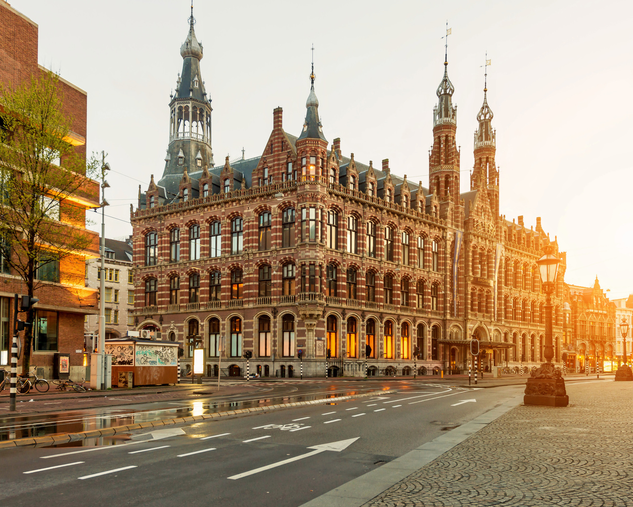 magna plaza, neo-renaissance style, amsterdam, netherlands