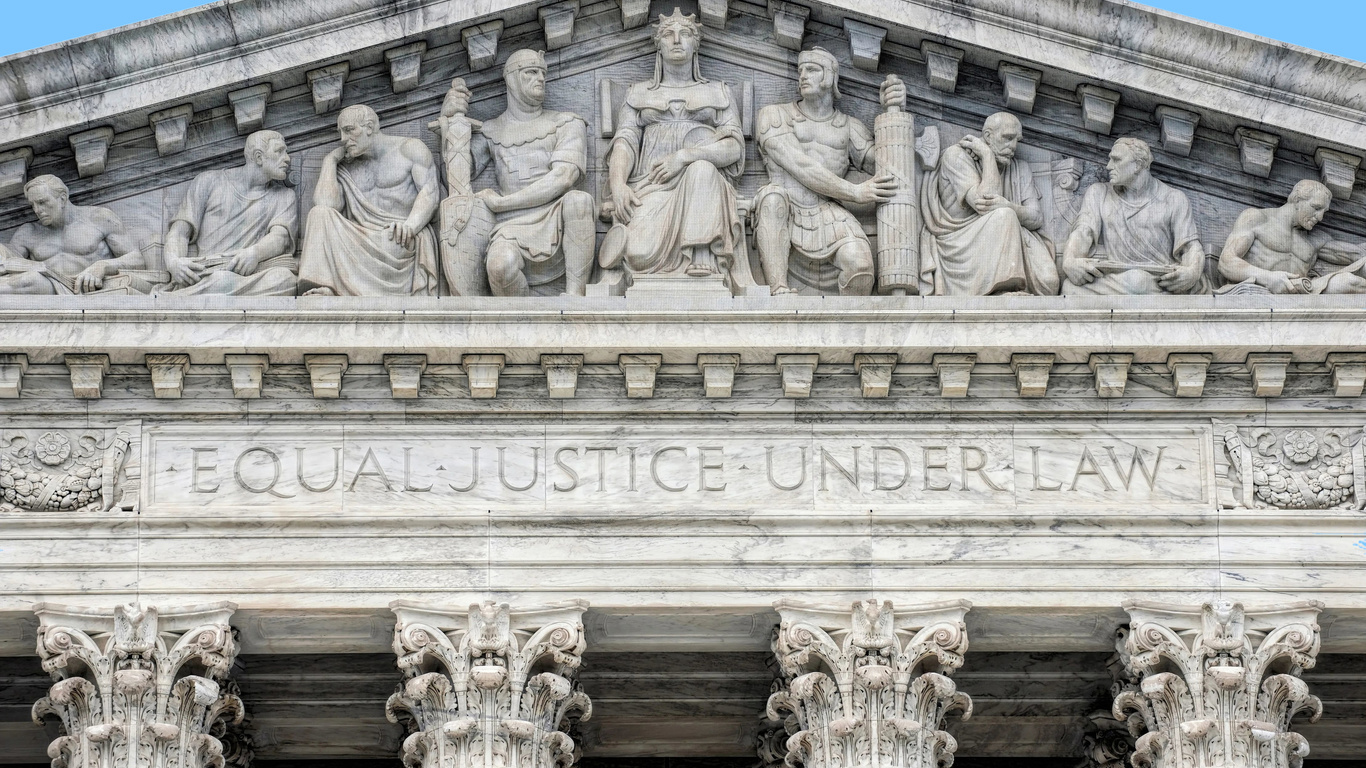 supreme court building, frieze, washington, equal justice under law