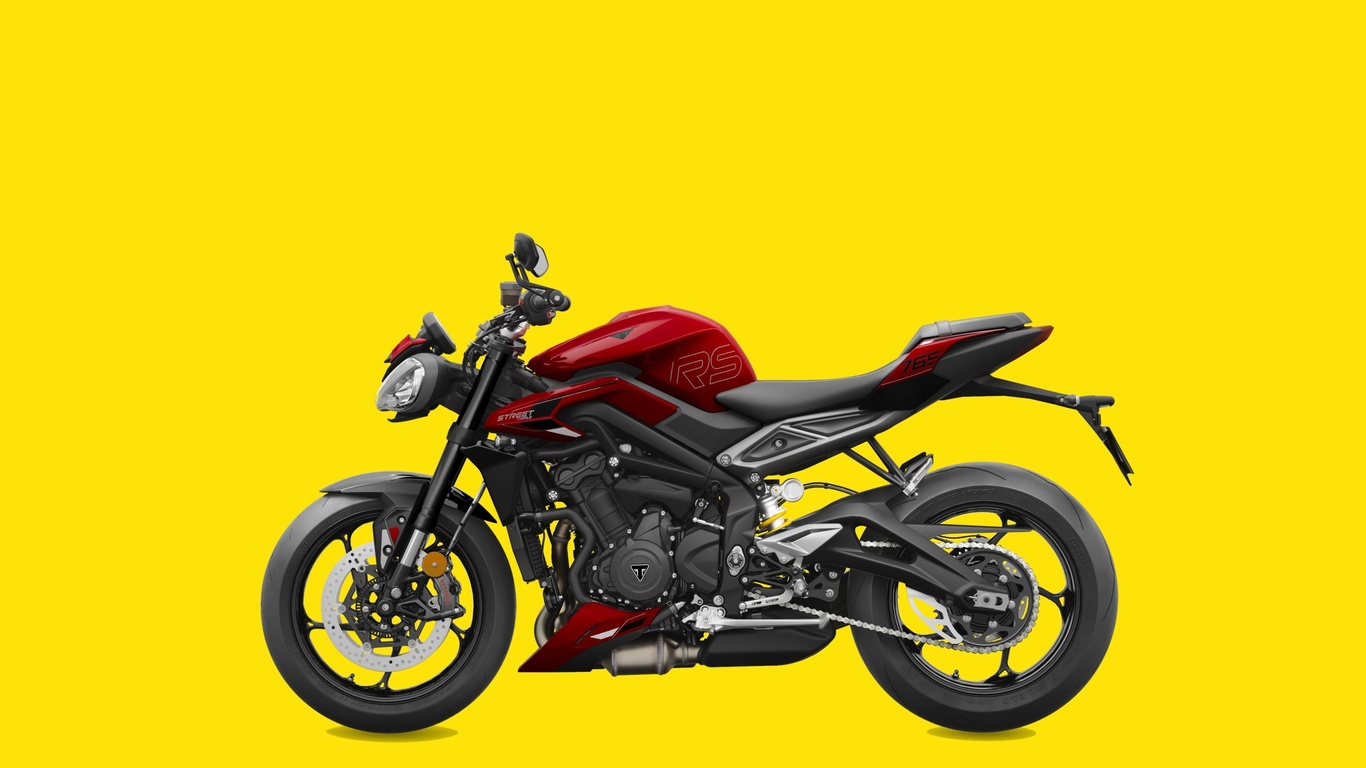 triumph, 2023, motorcycle street, triumph street triple rs my23, carnival red