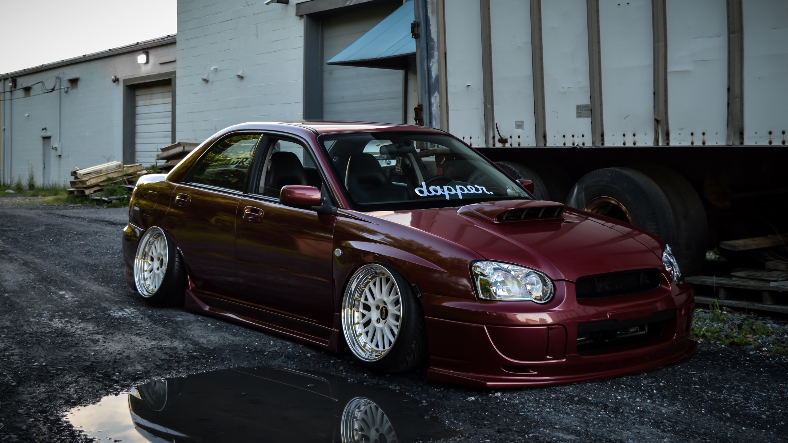 subaru, impreza wrx, wrx, red, road, stance