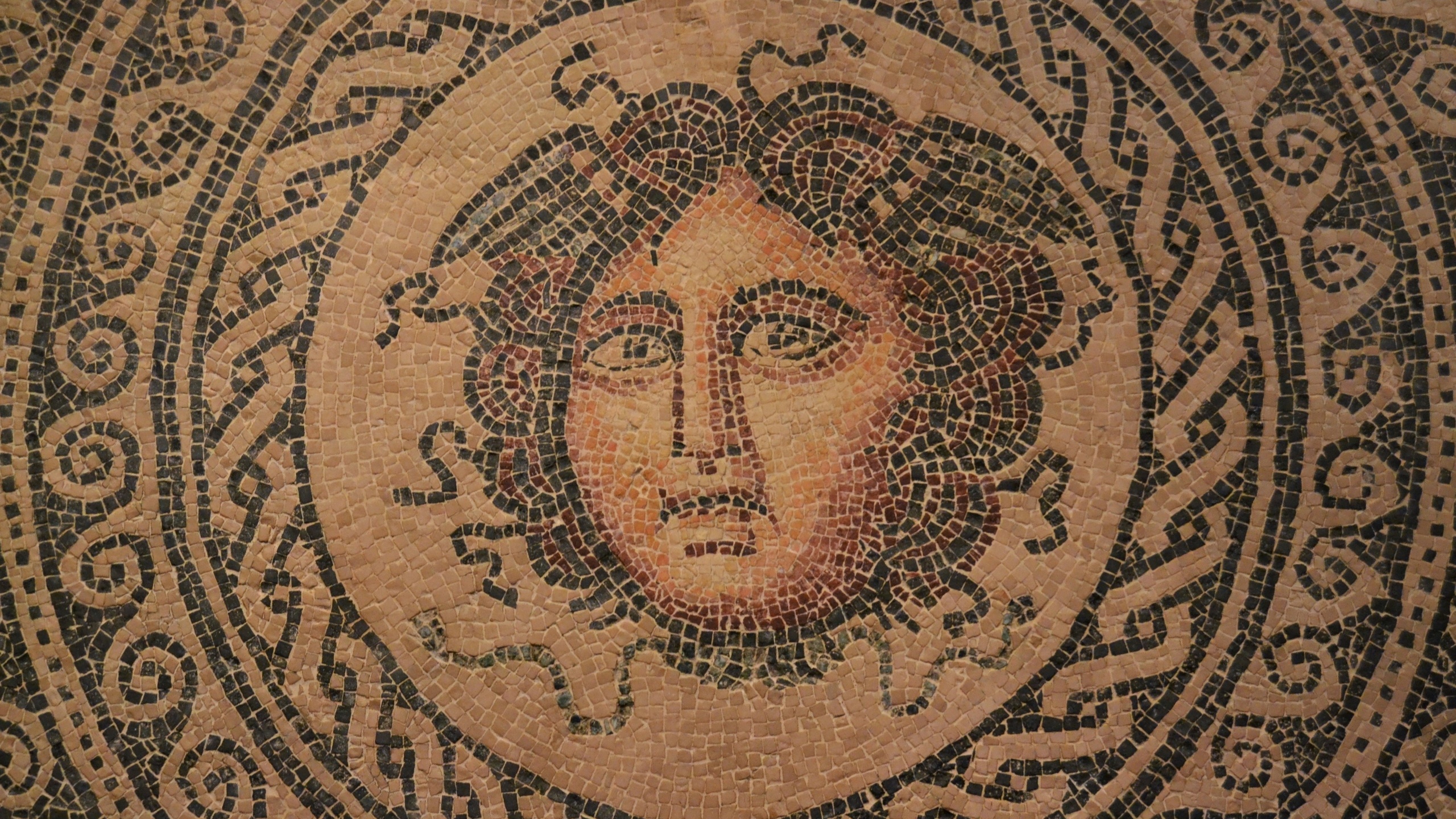 valencia history museum, mosaic de la medusa, opus tessellatum