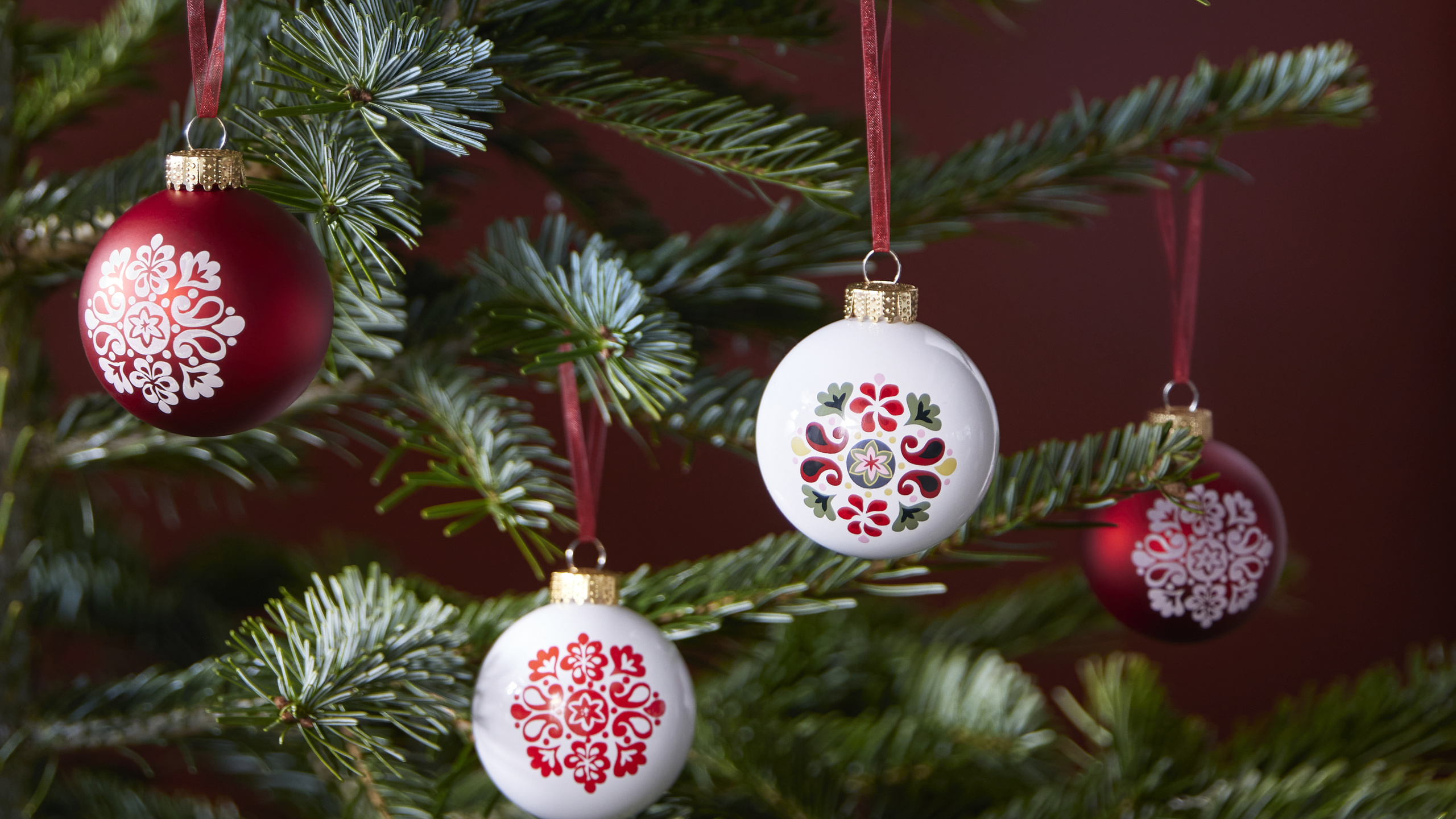 holiday decoration, christmas tree, baubles