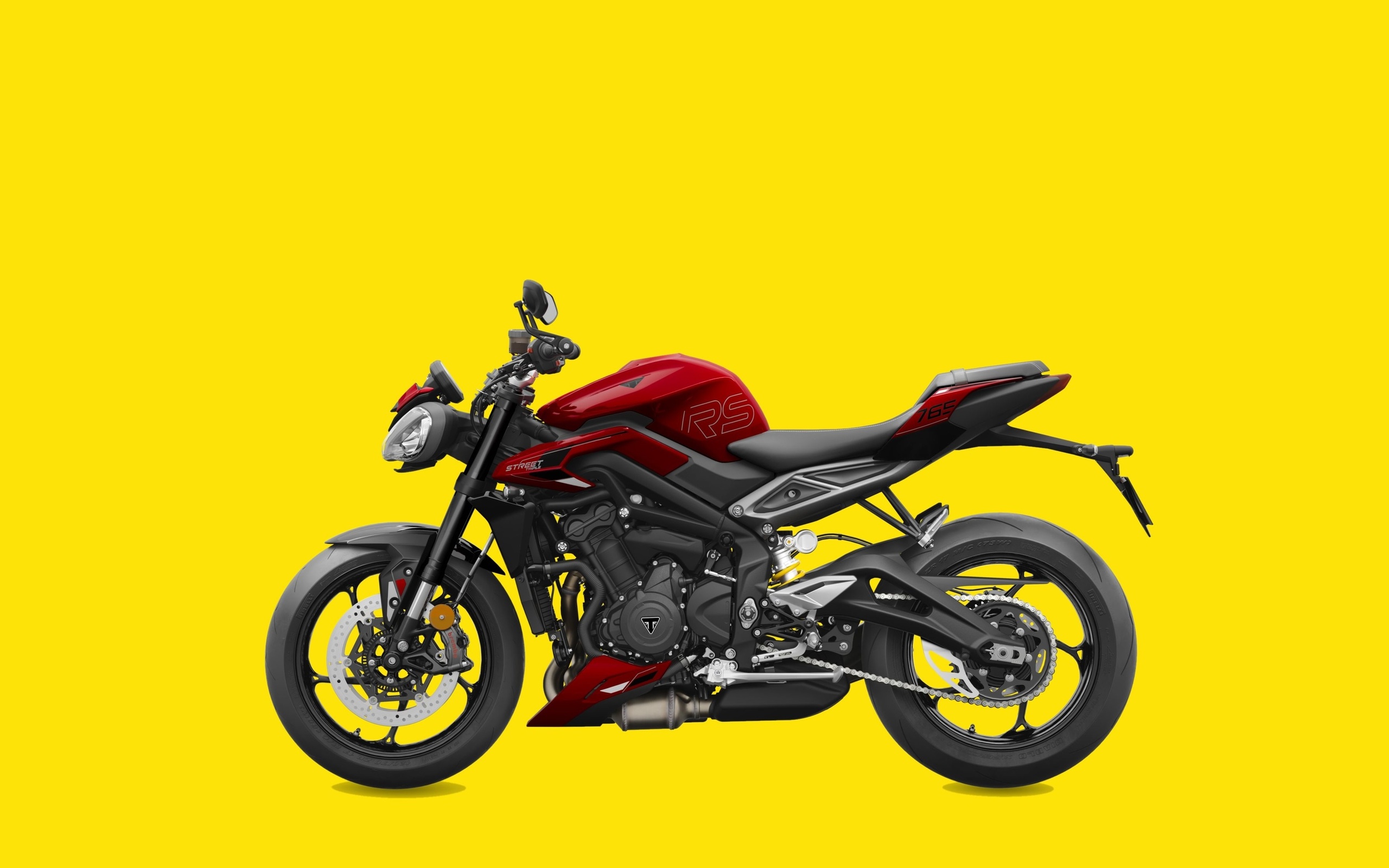 triumph, 2023, motorcycle street, triumph street triple rs my23, carnival red