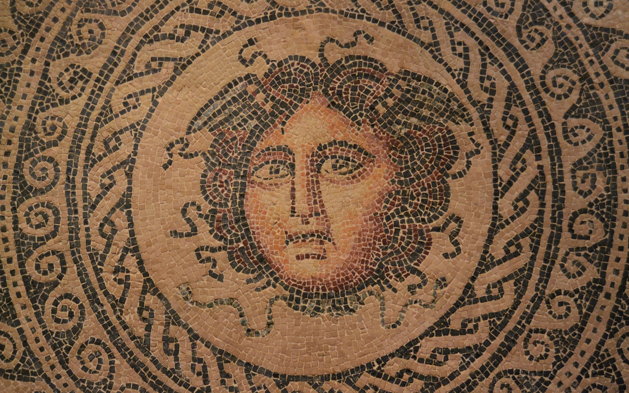 valencia history museum, mosaic de la medusa, opus tessellatum