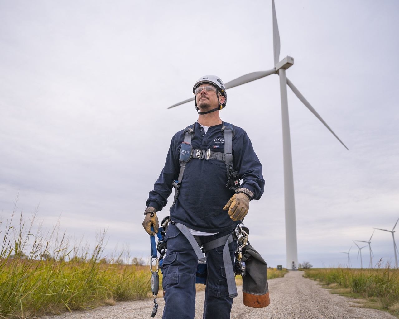 wind farm, wind turbines, green energy