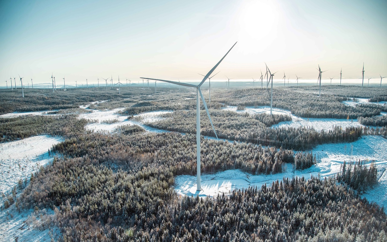 wind farm, wind turbines, green energy