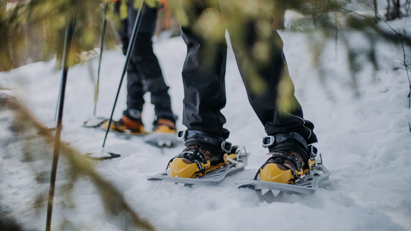 nature, snowshoes, adventure, lakeland, finland