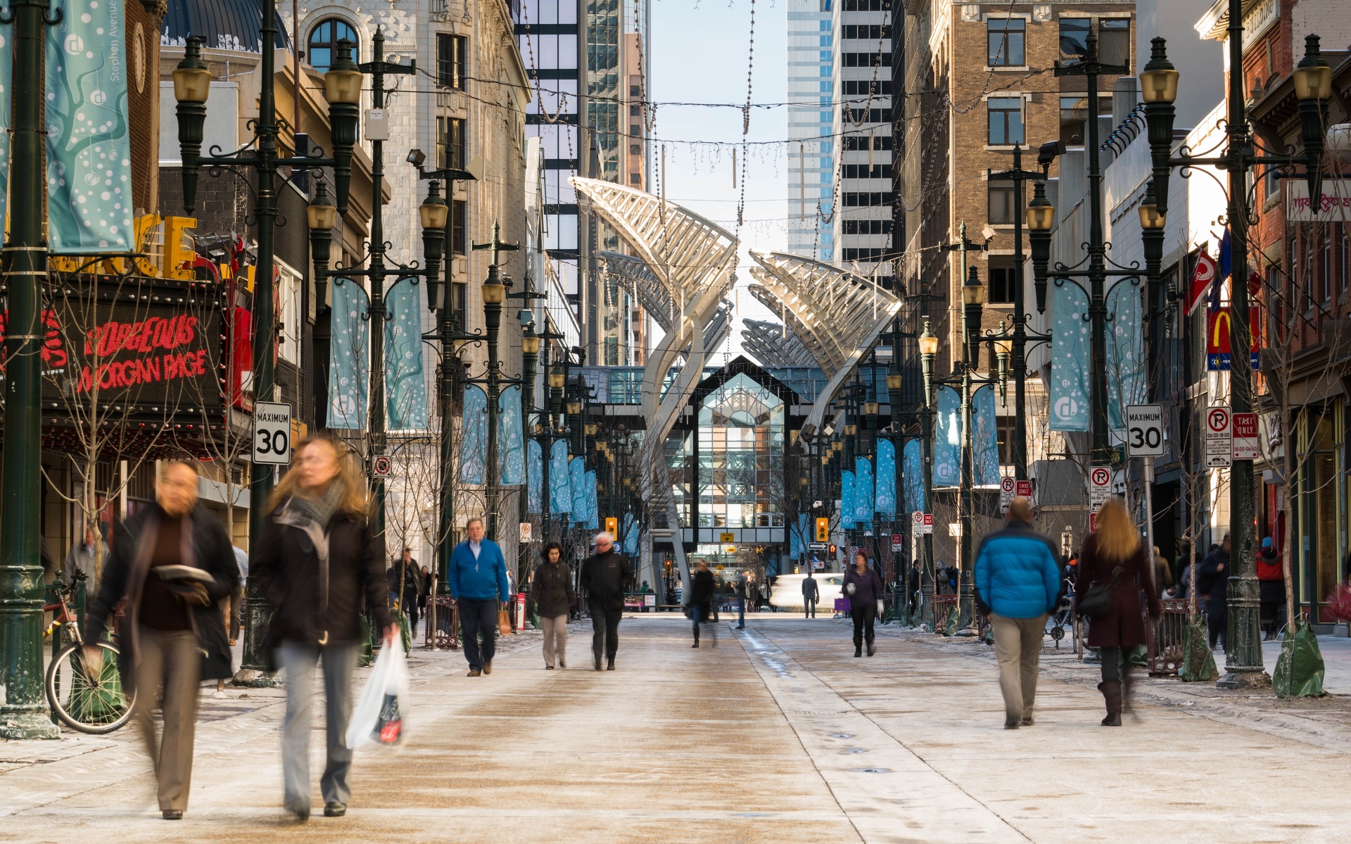 stephen avenue, calgary, canada