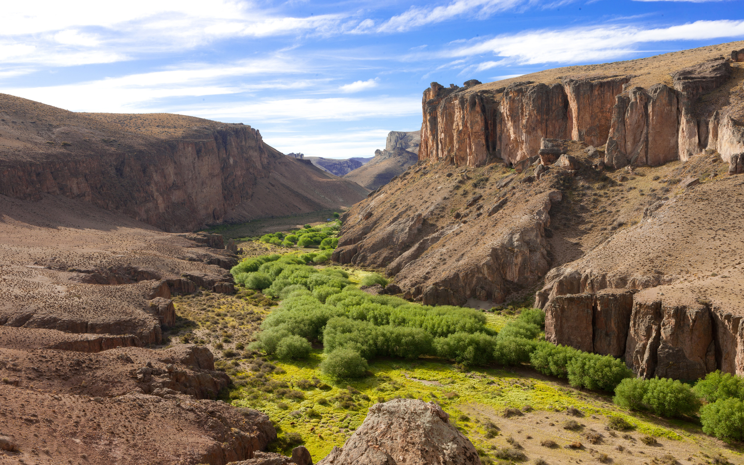 pinturas river canyon, santa cruz, argentina