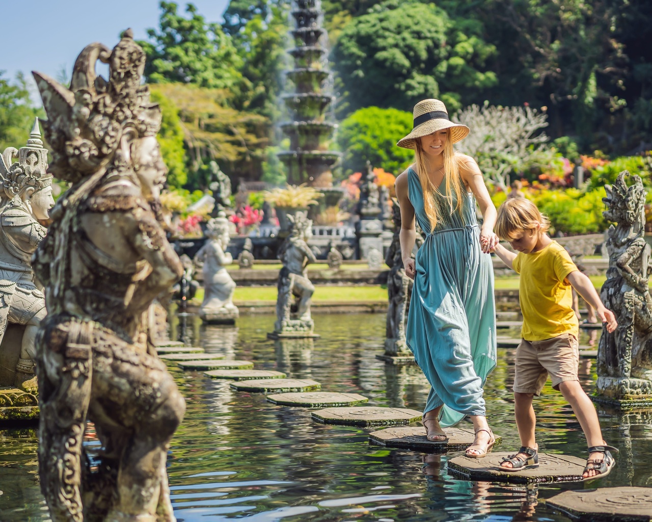 travel, water park, bali indonesia