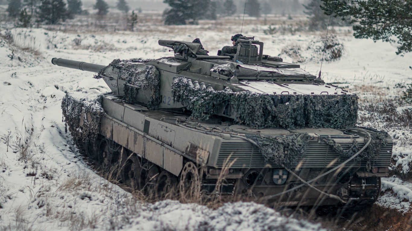 winter, leopard, tanks, spain