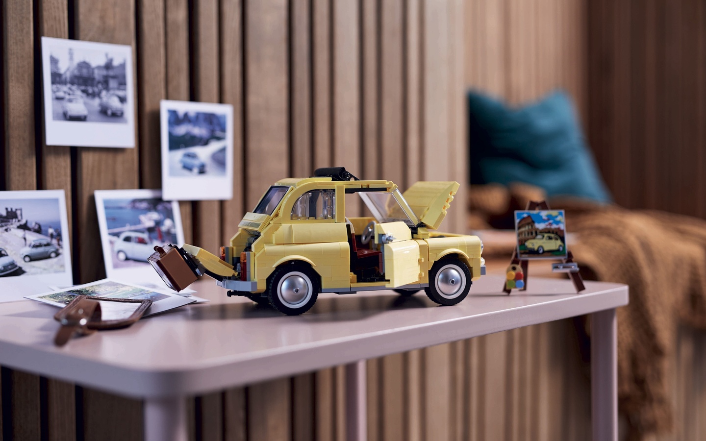 lego, toy car, lego creator expert fiat 500