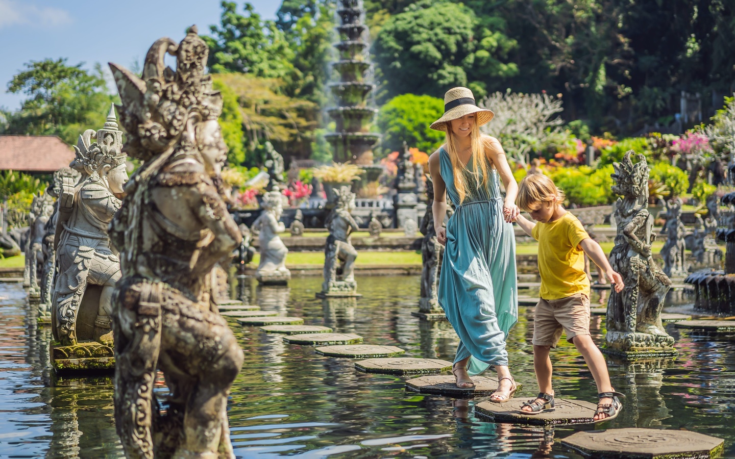 travel, water park, bali indonesia