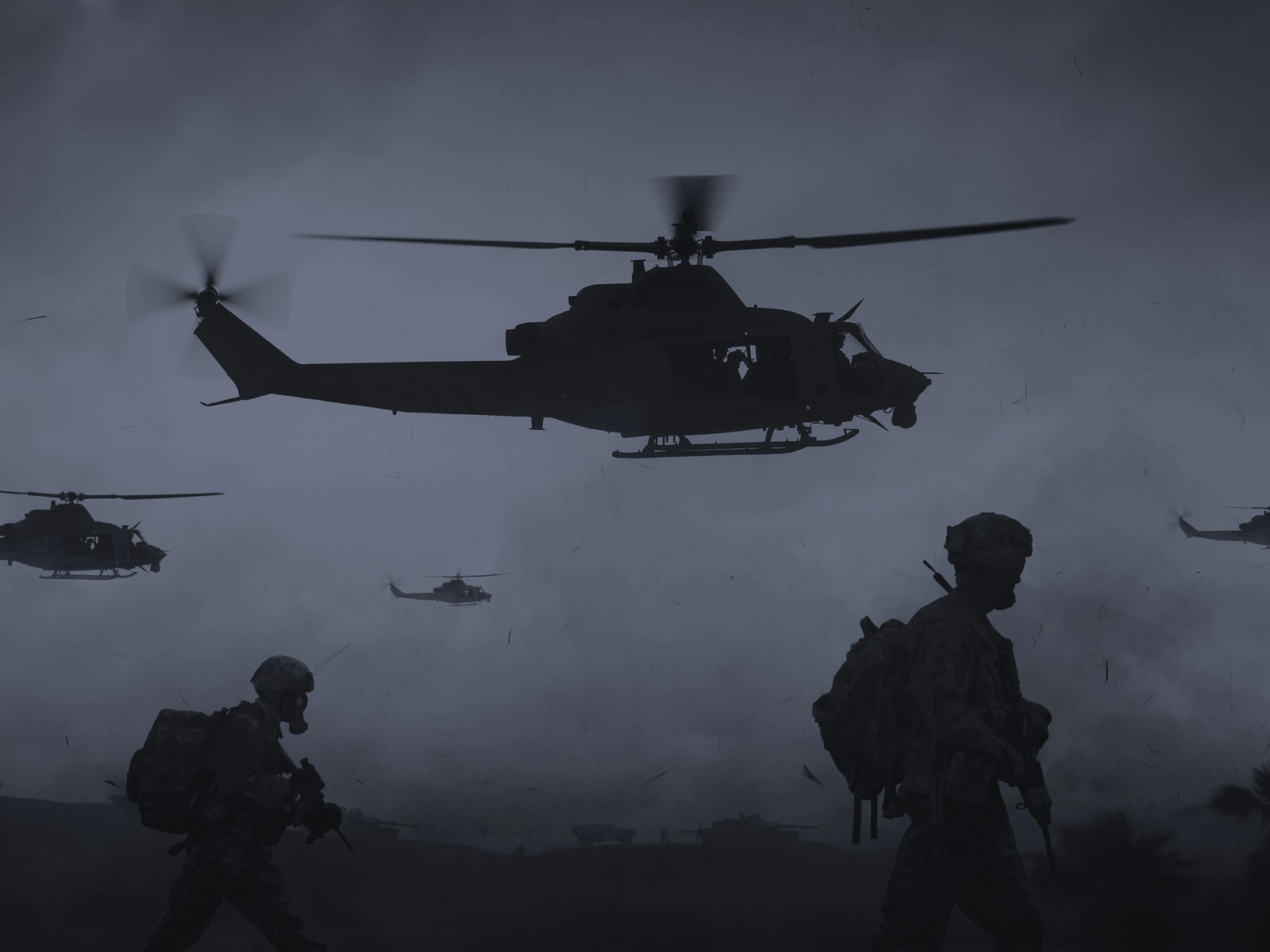 helicopter, battlefield, sikorsky black hawk