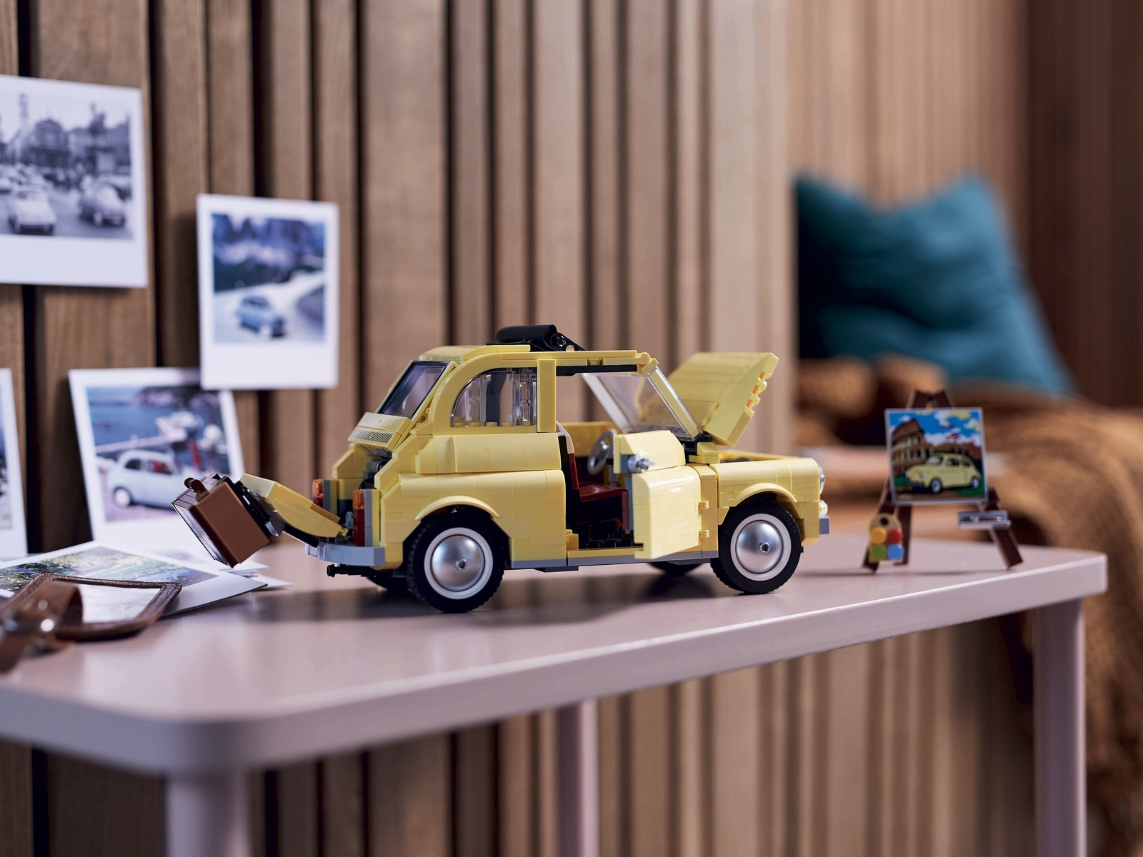 lego, toy car, lego creator expert fiat 500