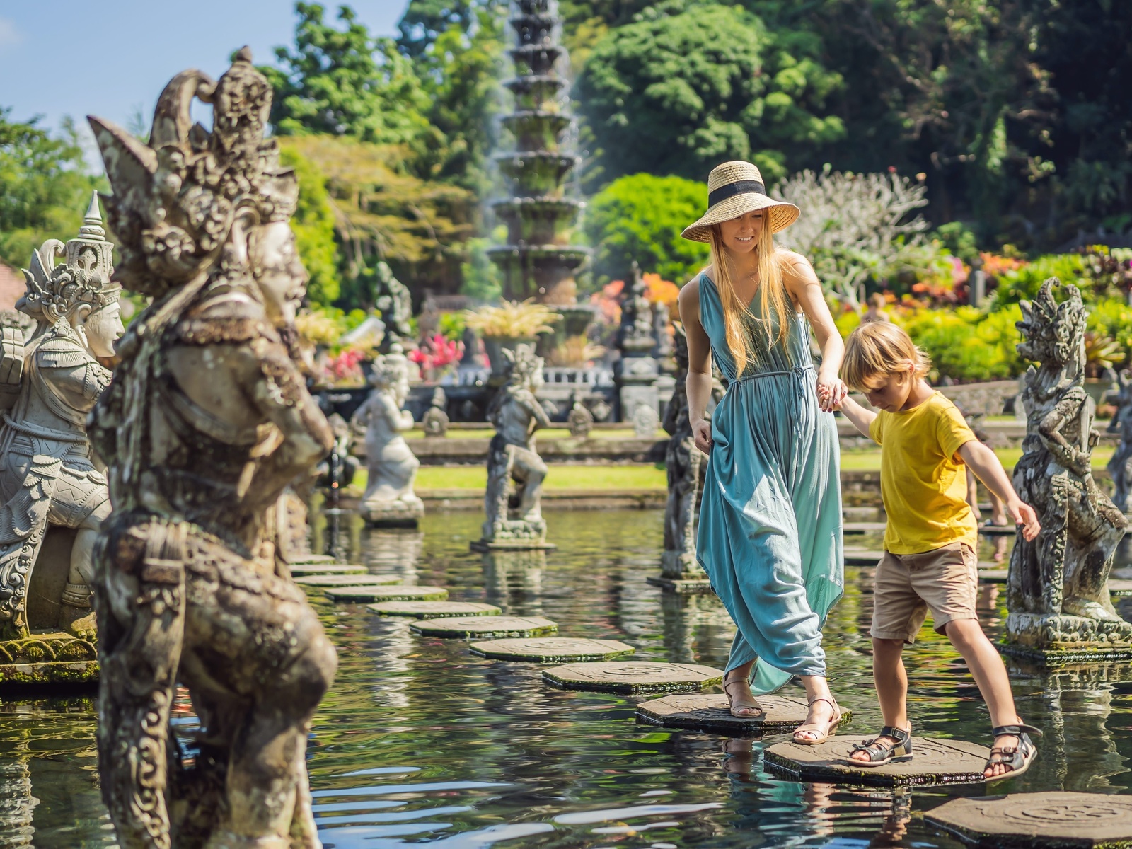 travel, water park, bali indonesia