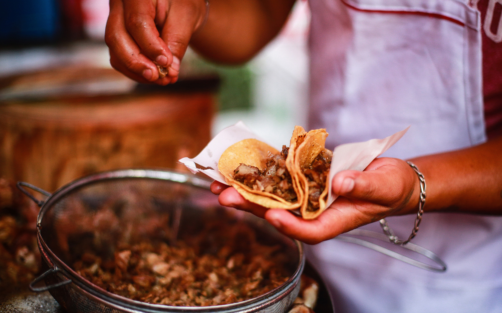 mexican cuisine, taco, meat