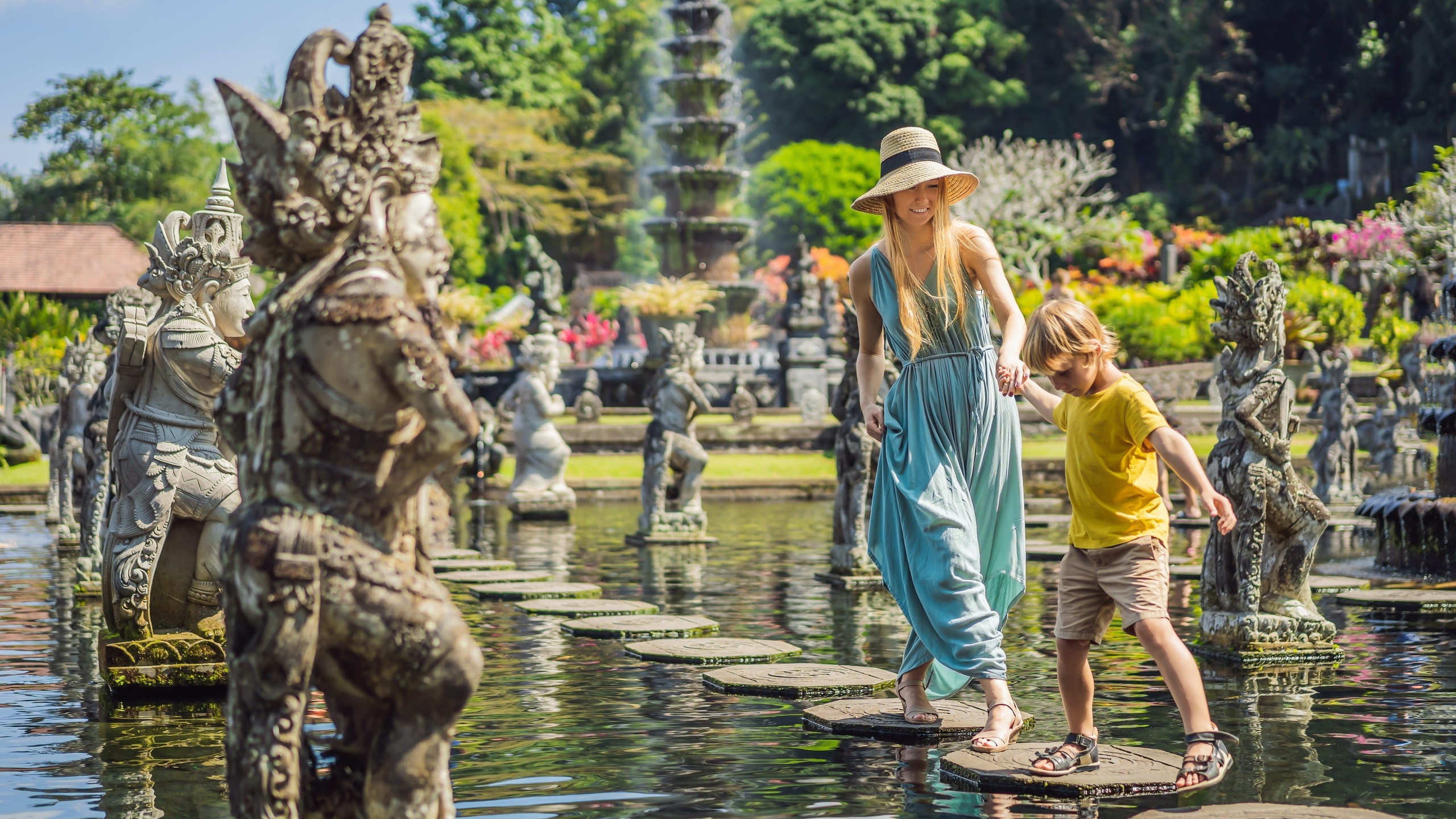 travel, water park, bali indonesia