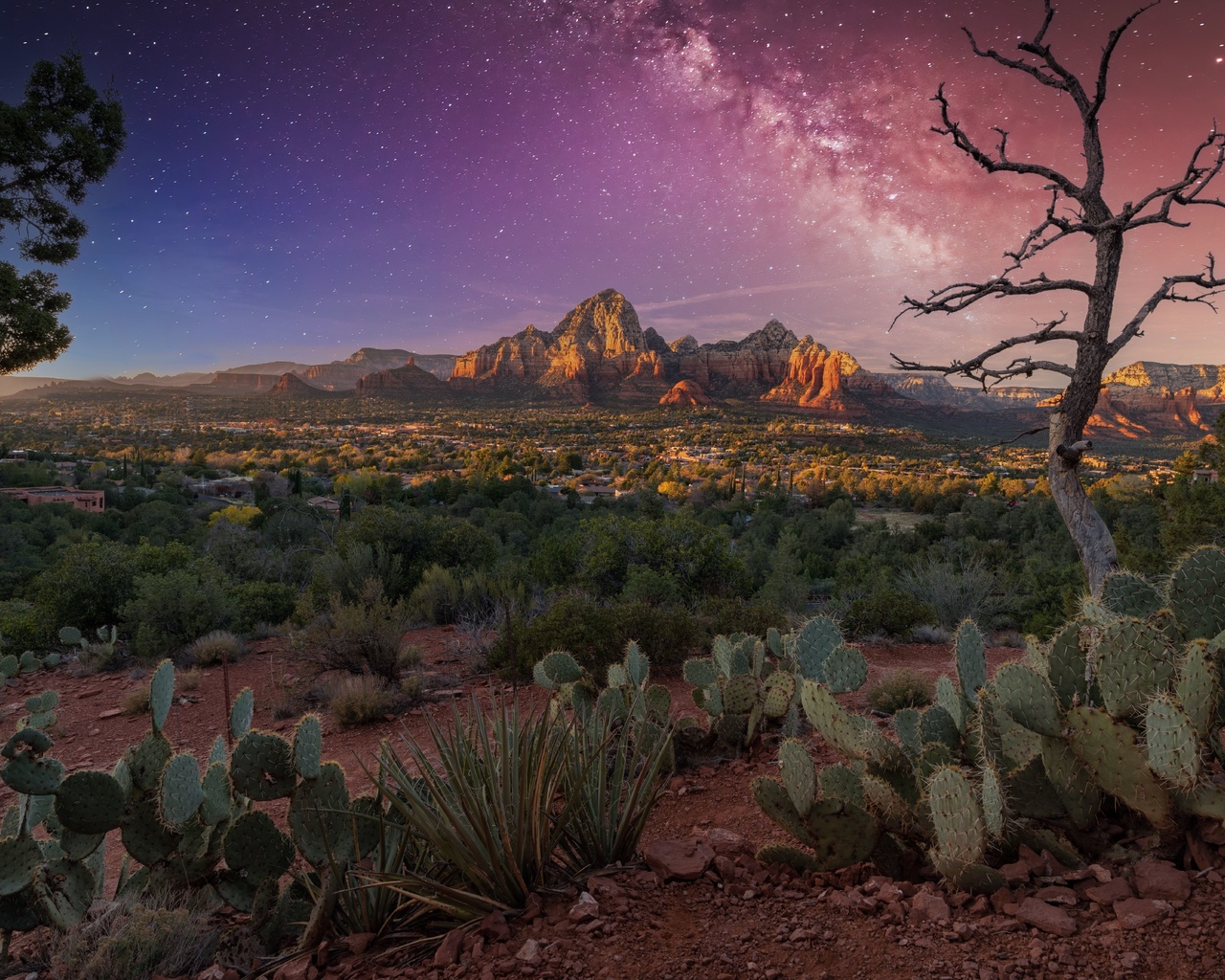 sunset, sedona, arizona