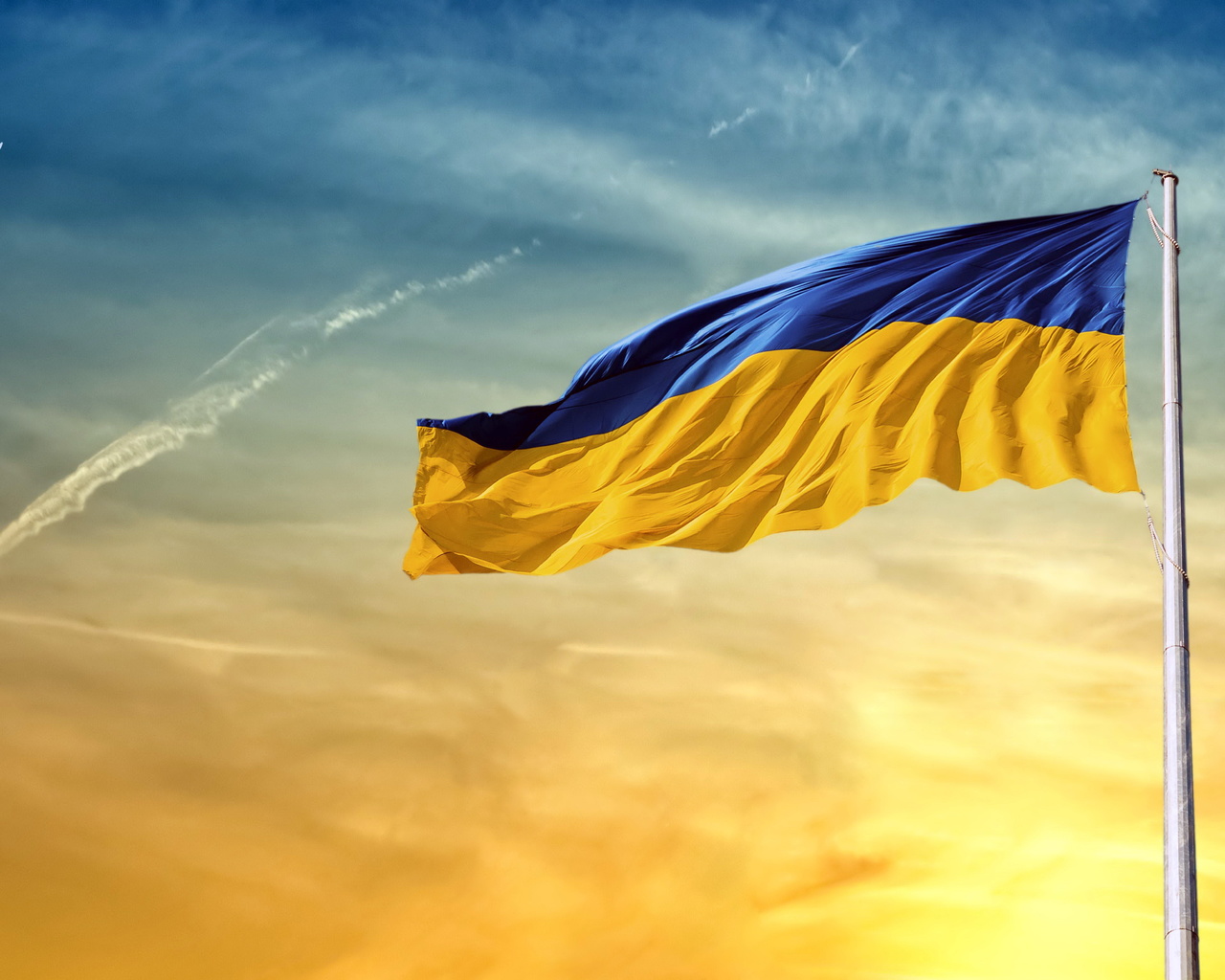 Украинская Федерация флаг