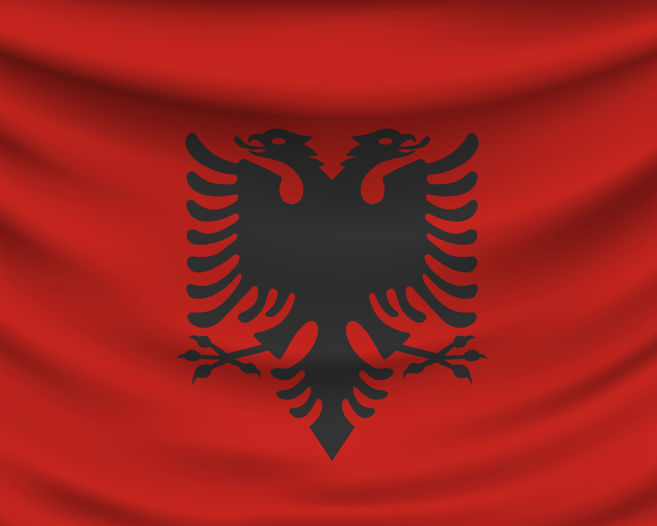 albania, national flags, textures