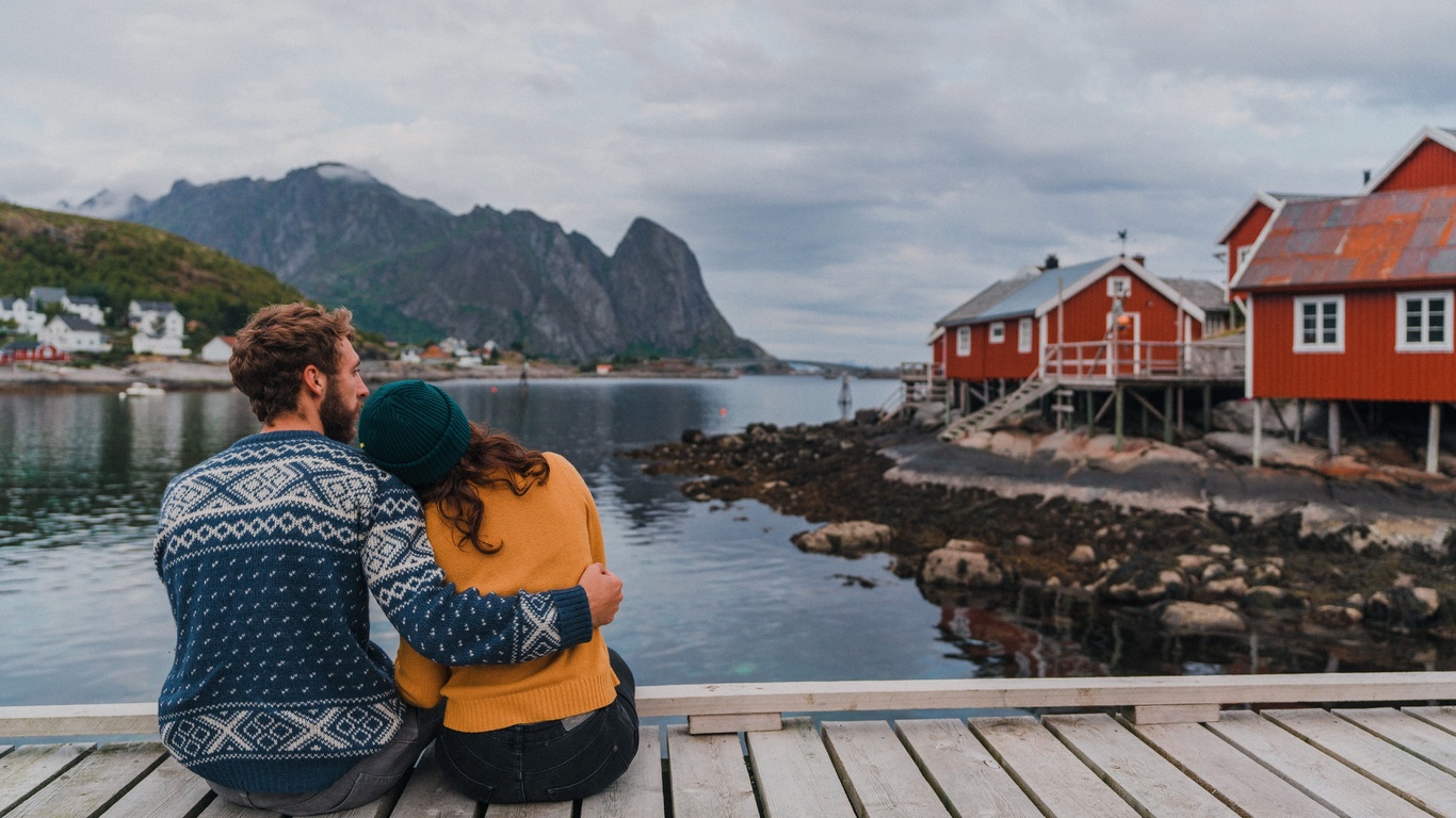 reine, fishing village, lofoten, norway