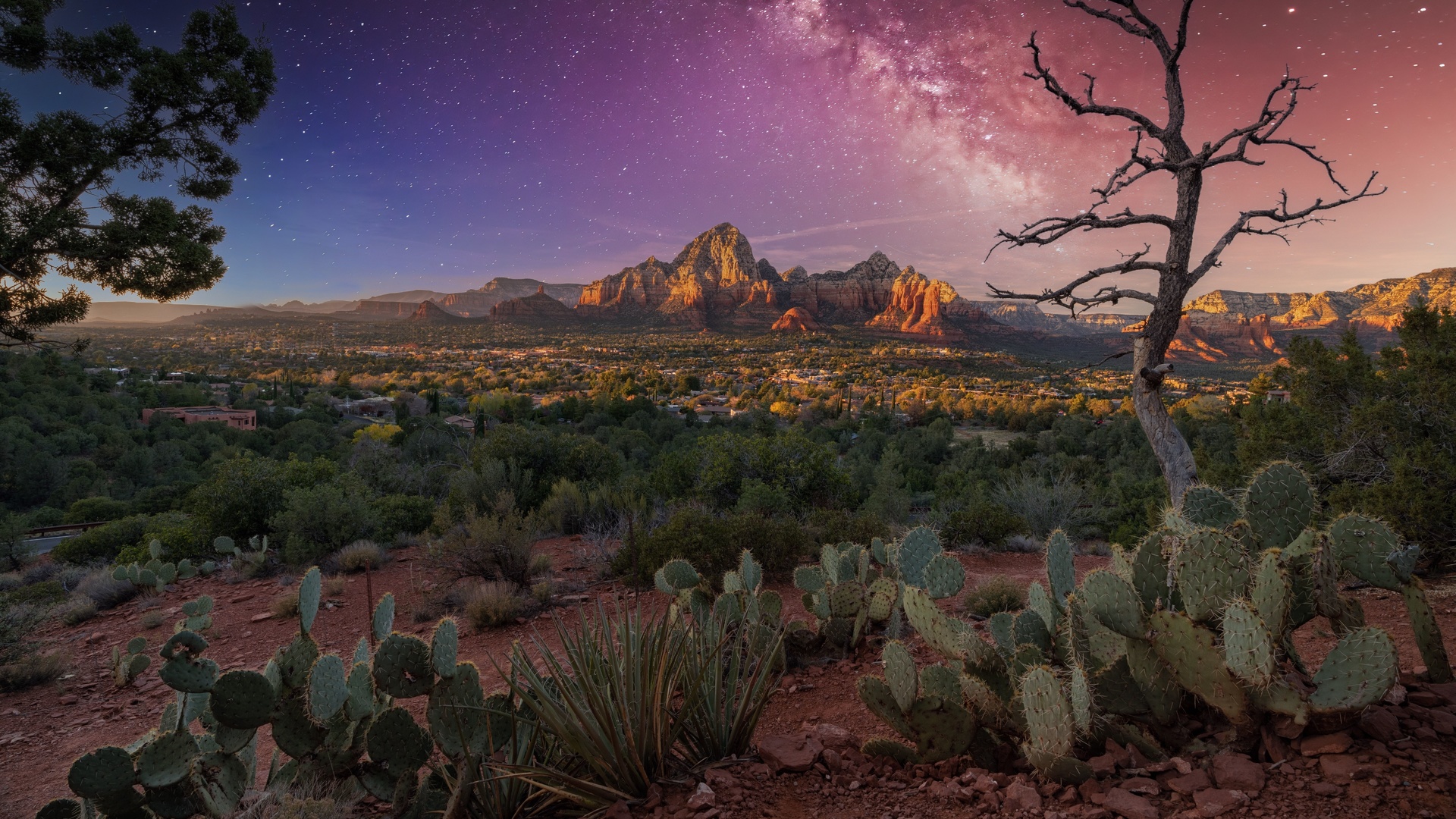 sunset, sedona, arizona