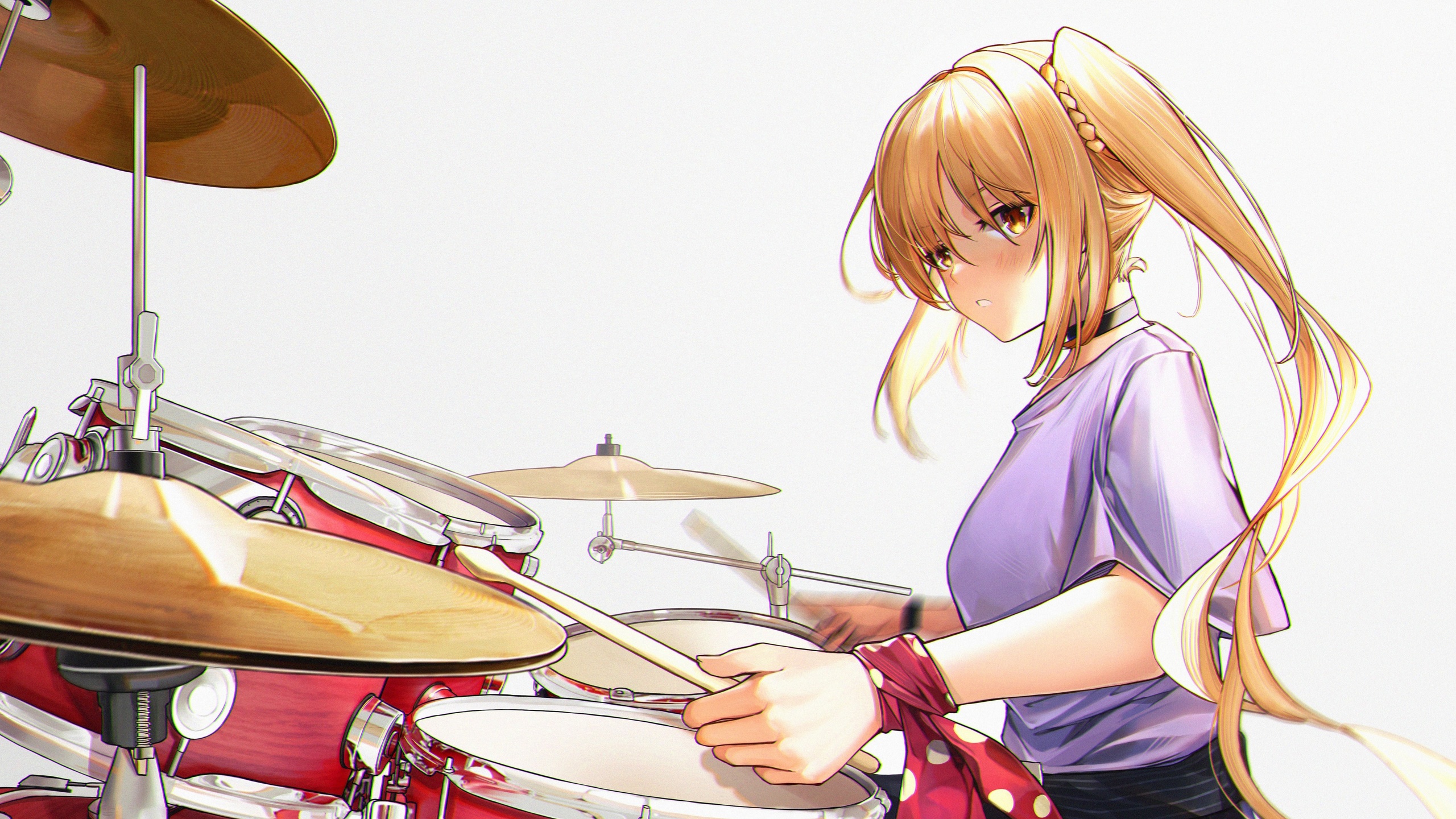 girl, lonely rock, music, super talk, drums