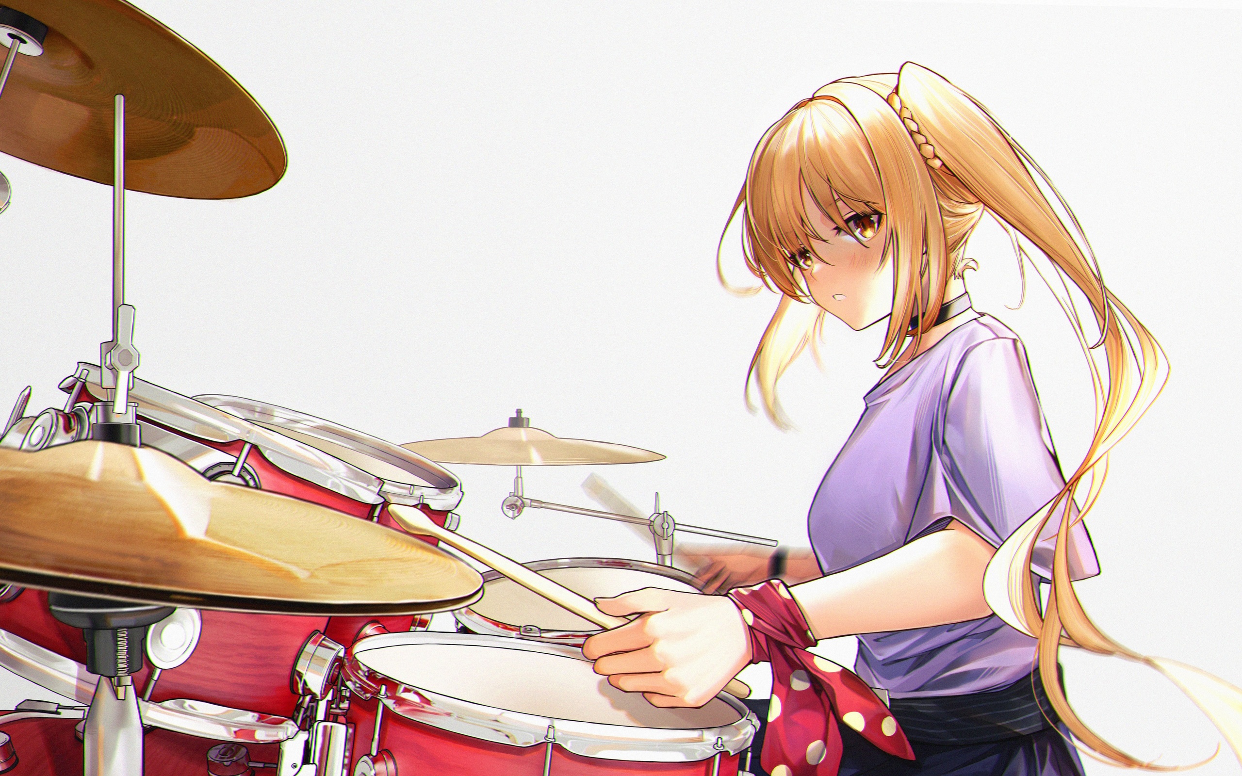 girl, lonely rock, music, super talk, drums