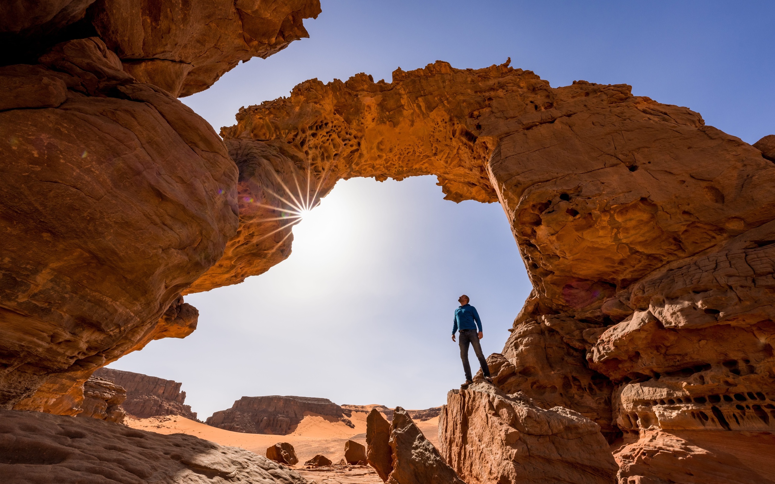 natural arch, tassili najjer national park, algeria