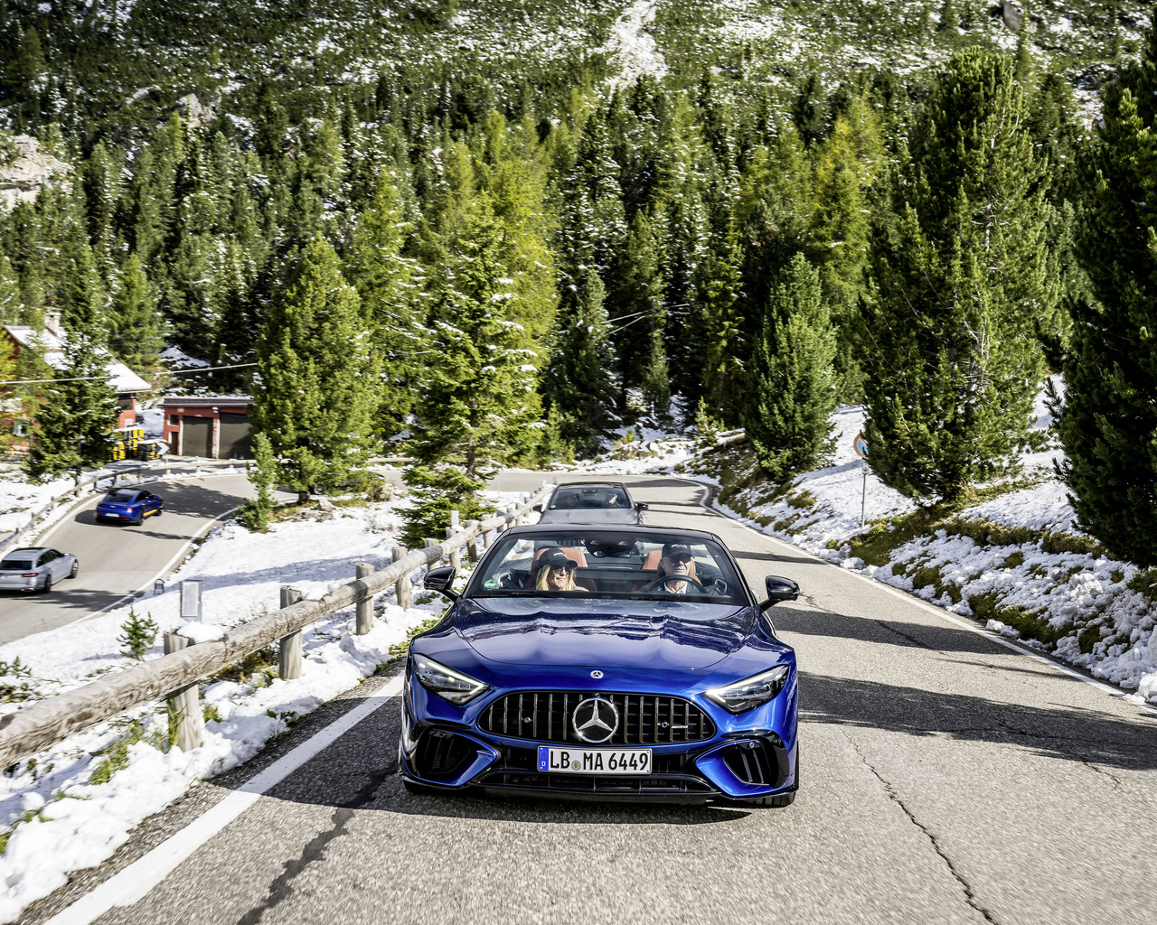 mercedes-amg, sports car, south tyrol, italy