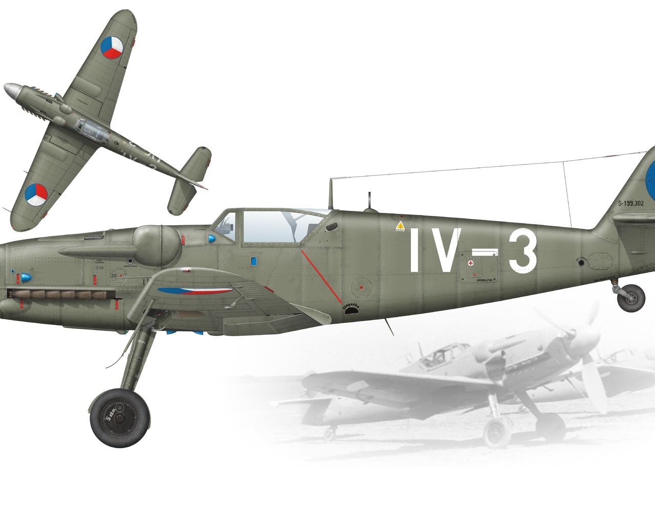 avia s-199, propeller-driven messerschmitt bf 109g-based fighter aircraft, czechoslovak air force