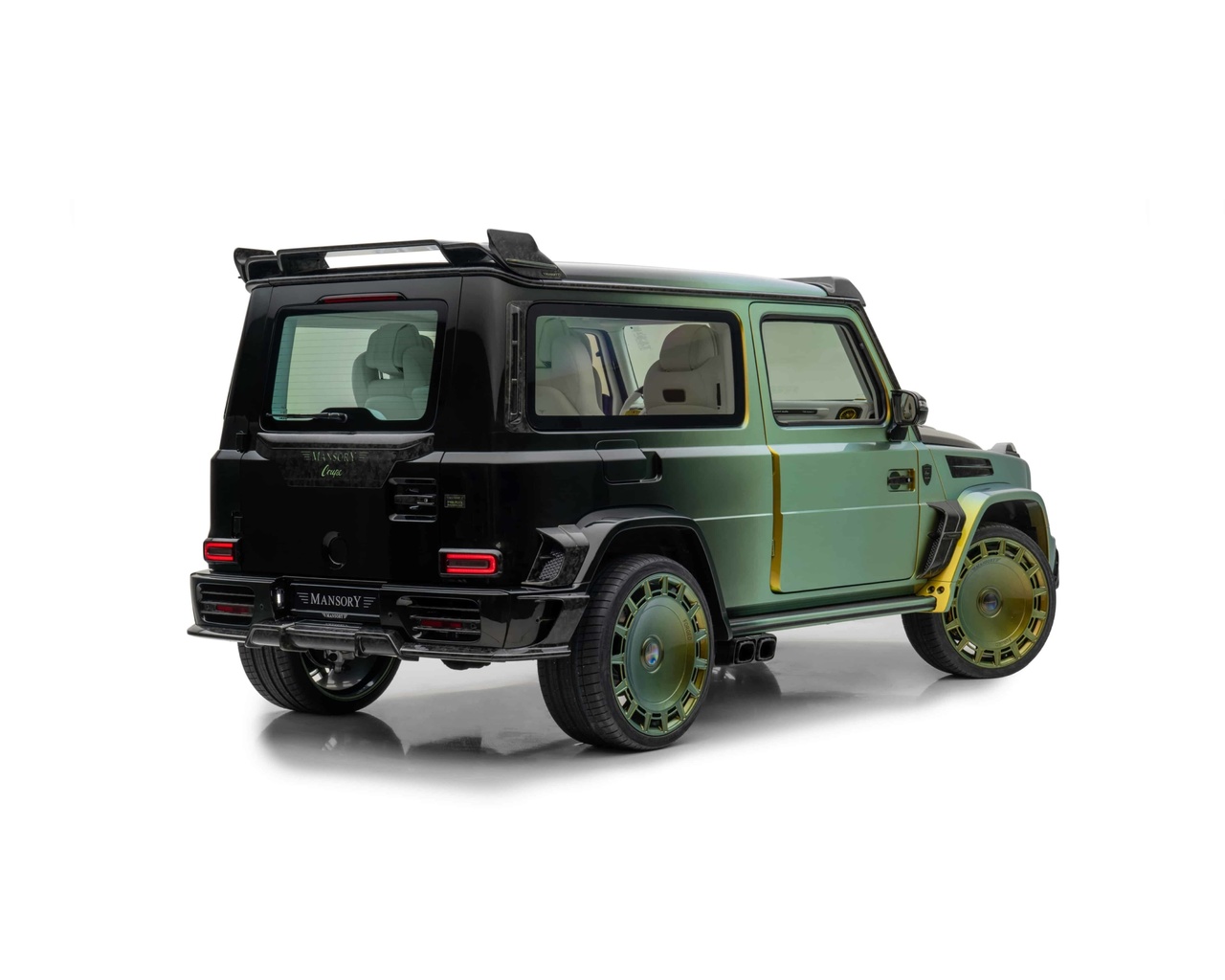 gronos coupe evo c, mansory, custom, four-wheel drive automobile, mercedes-benz g-class, g-wagen, fludium paint chrome atmosphere