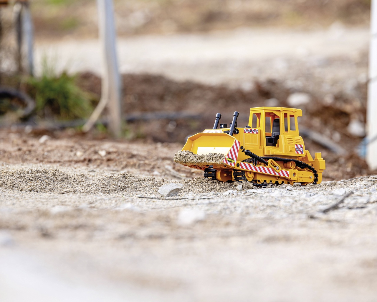 carson, bulldozer, model