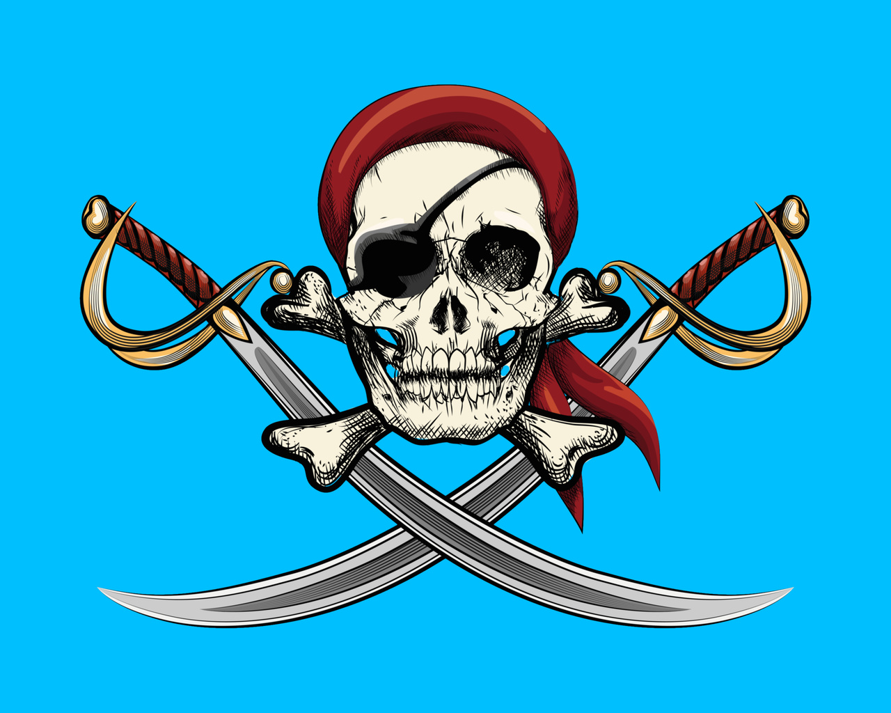 jolly roger, pirates, skull