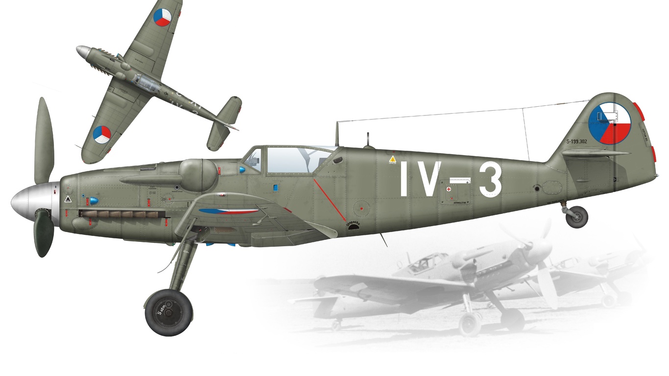 avia s-199, propeller-driven messerschmitt bf 109g-based fighter aircraft, czechoslovak air force