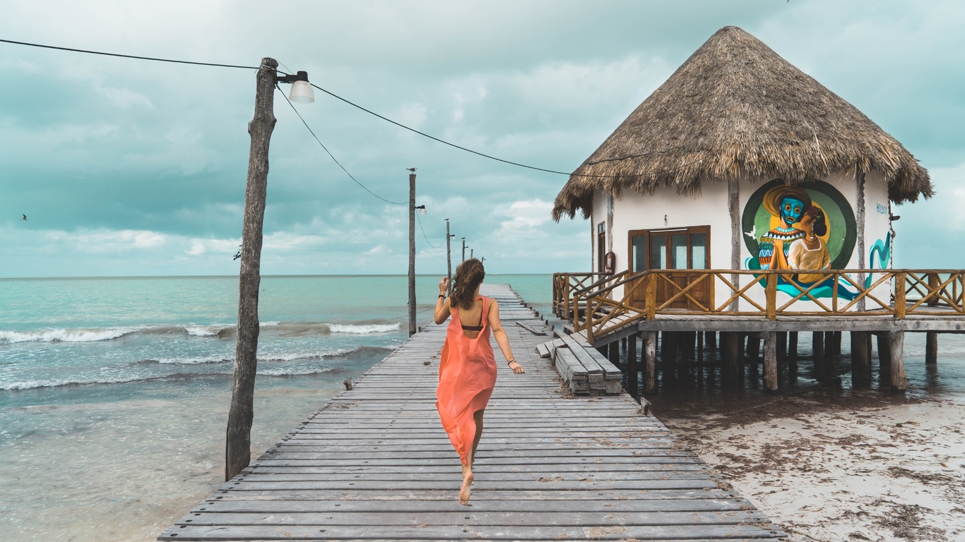 cloudy day, isla holbox, mexico