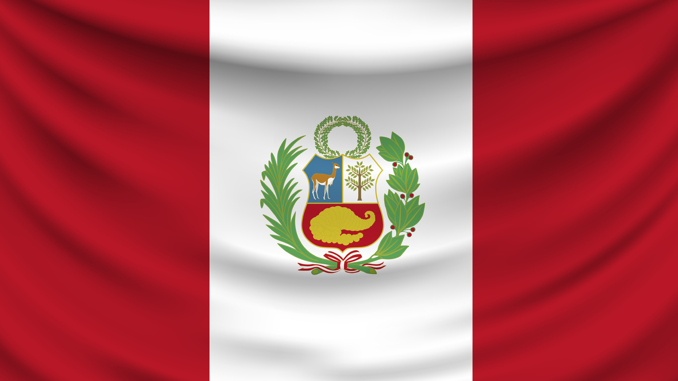 republic of peru, state flag, bandera de peru