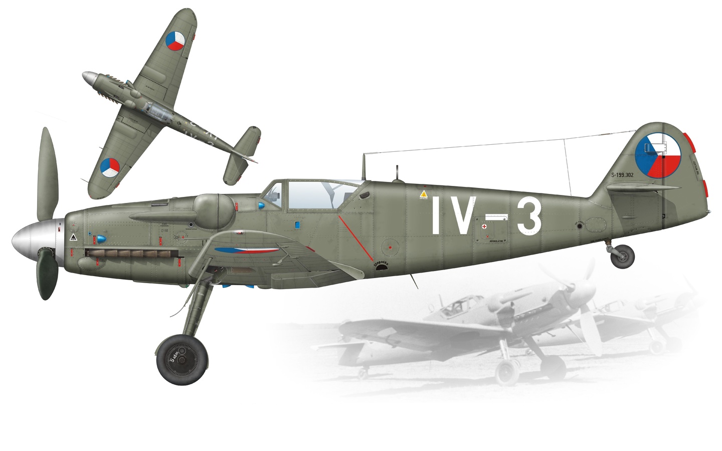 avia s-199, propeller-driven messerschmitt bf 109g-based fighter aircraft, czechoslovak air force