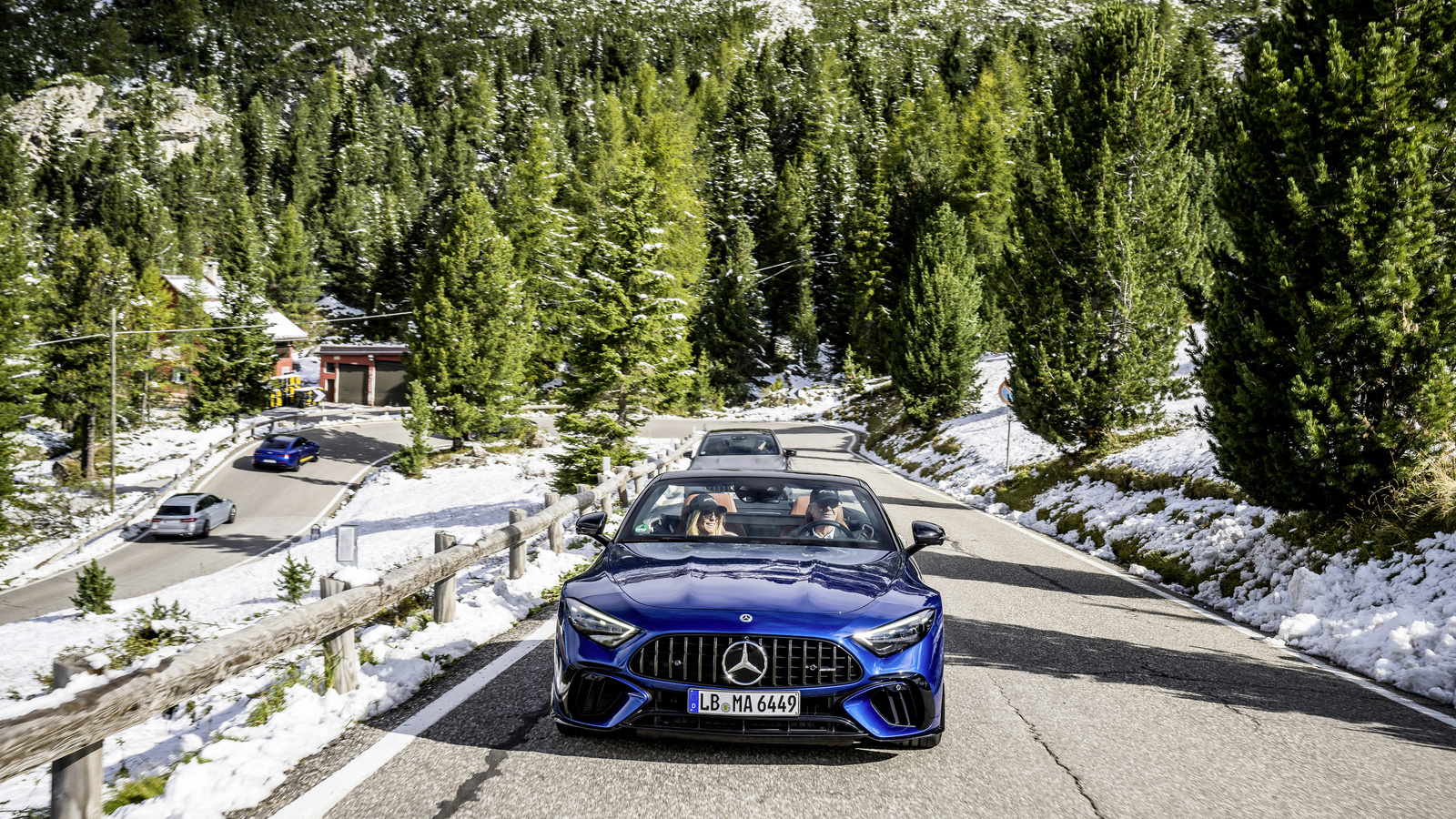 mercedes-amg, sports car, south tyrol, italy