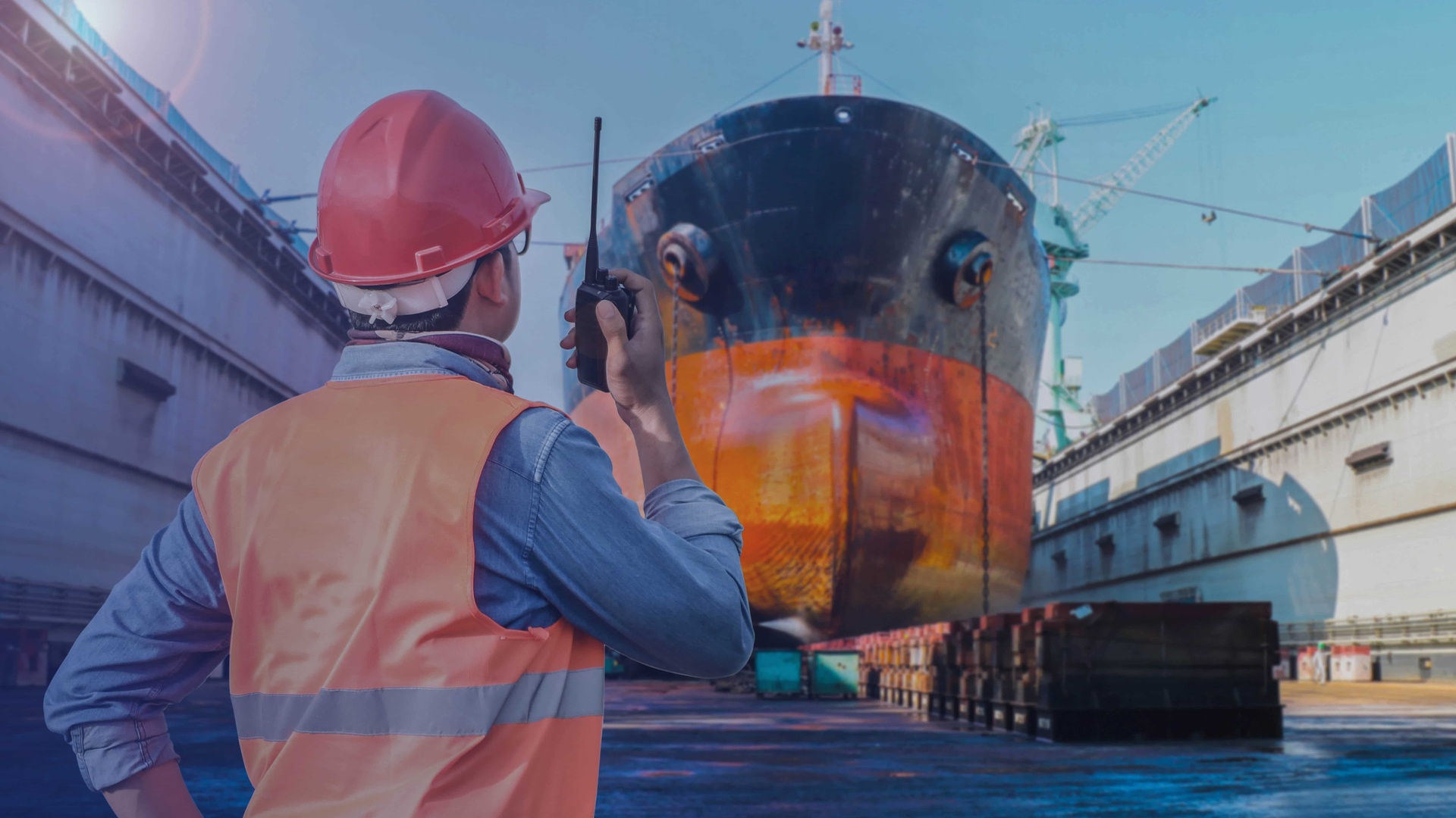 dry dock, sea service, ship