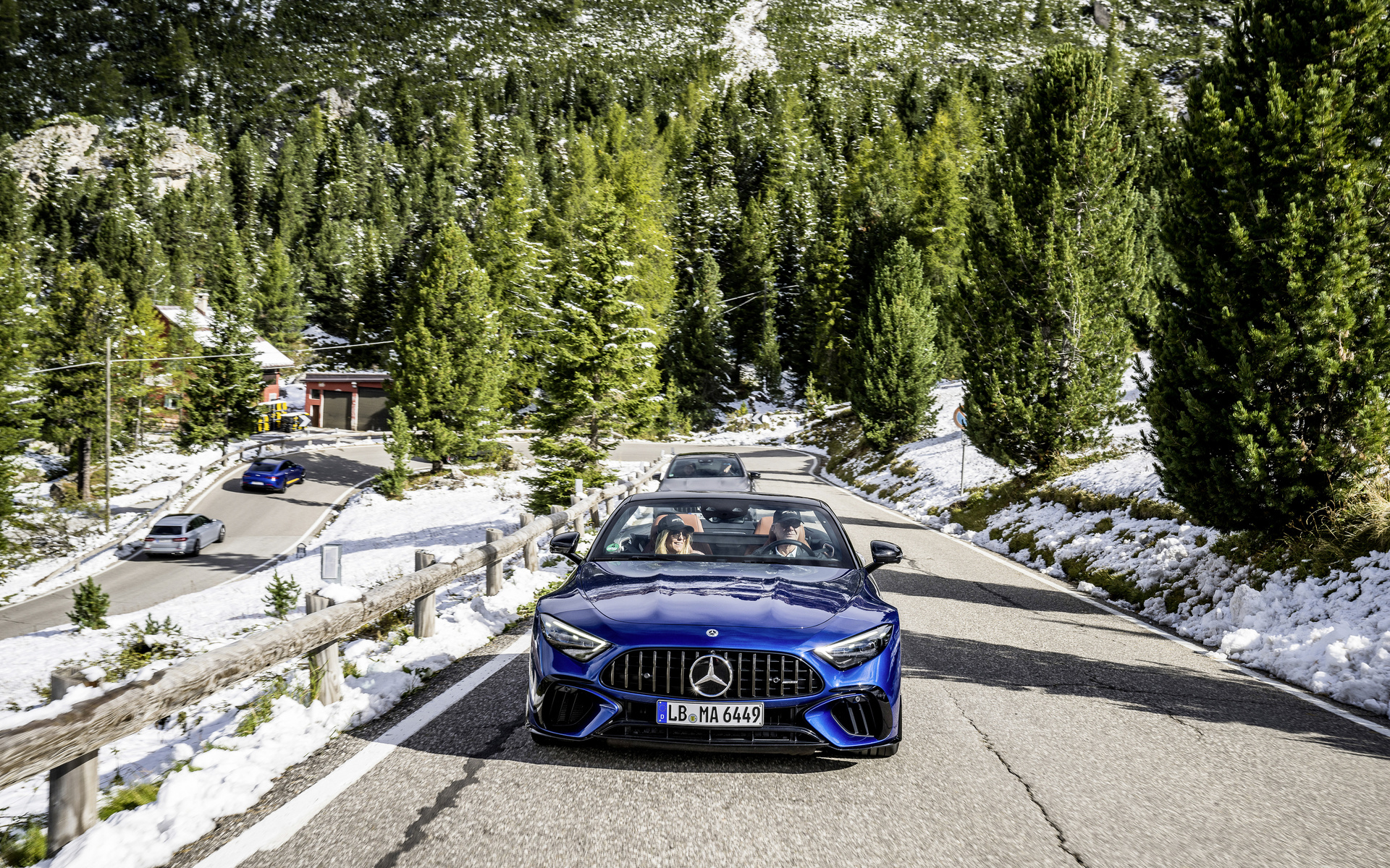 mercedes-amg, sports car, south tyrol, italy