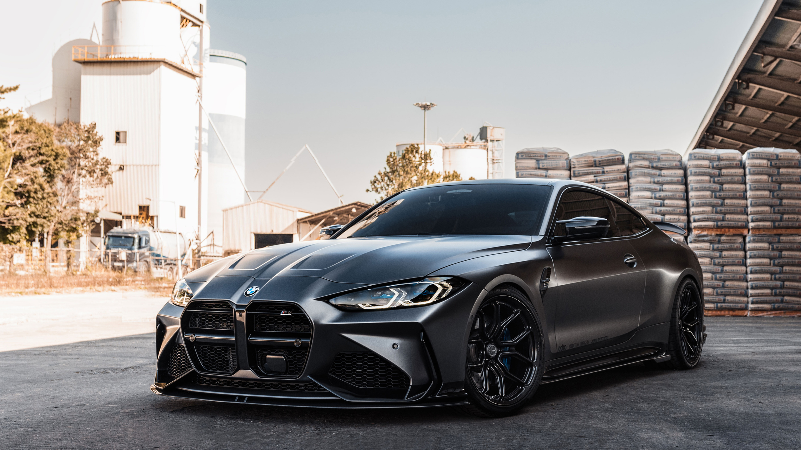 bmw, bmw m4, coupe, adro, grey, sportcar